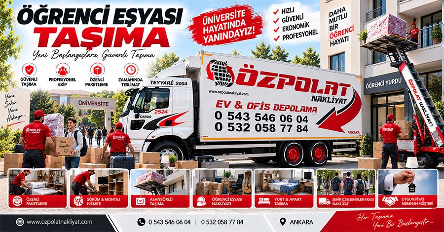Güçlükaya öğrenci nakliyat hizmetiyle öğrenci evi eşyalarının taşınması