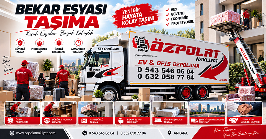 Kalemler bekar eşyası taşıma hizmetiyle az hacimli ev taşıma