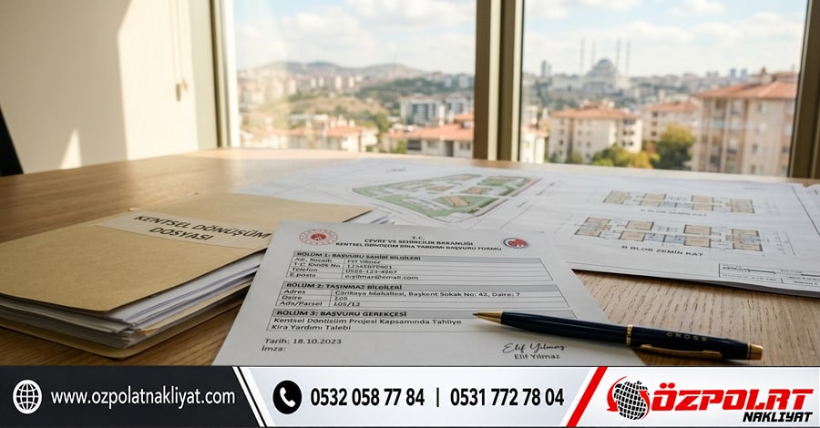 Kentsel dönüşüm kira yardımı başvuru dilekçesinin kullanım amacı