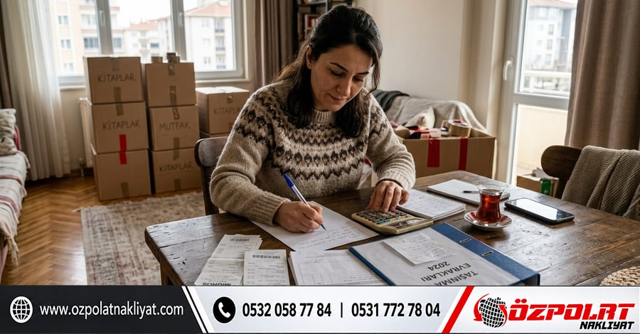 Kiracının nakliye ve taşınma giderlerini belgelemesi